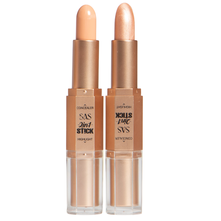 Iluminador y Contorno en Barra 2 en 1 SAS Cosmetics - Tono 02 SAS COSMETICS Cosmeticos-skincare