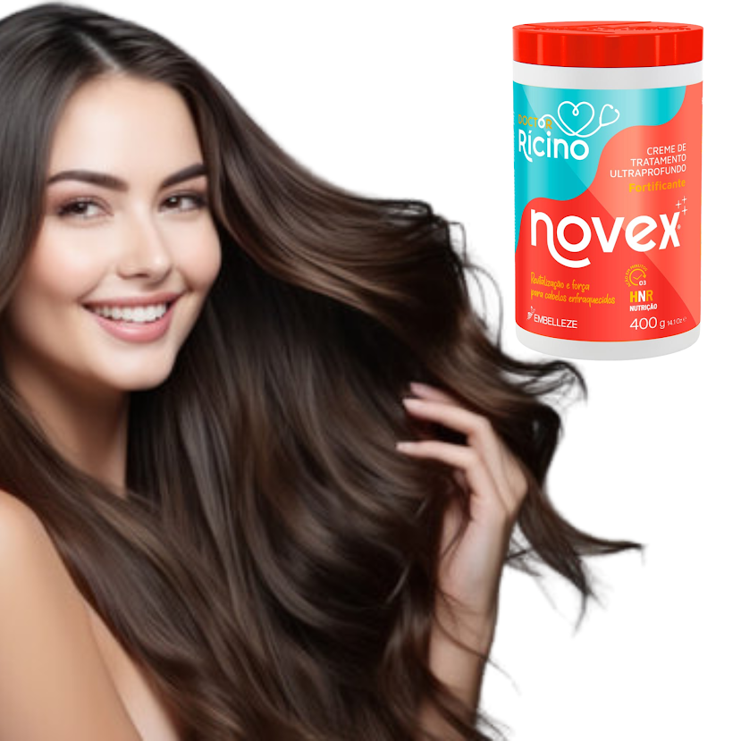 Crema de Tratamiento Ultraprofundo Fortificante NOVEX Doctor Ricino - 400G NOVEX Cosmeticos-skincare