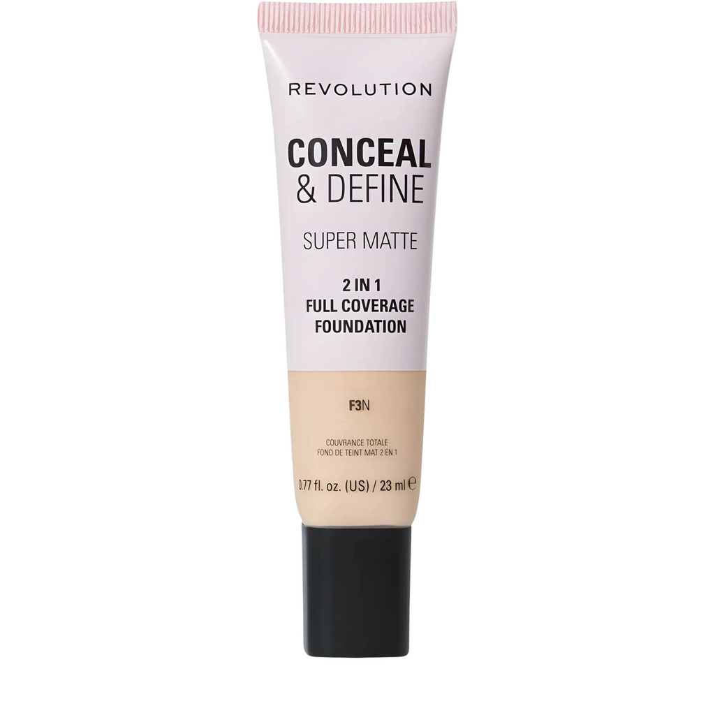 Base de Maquillaje Conceal & Define Super Mattte Revolution - 23 ml F3N REVOLUTION Cosmeticos-skincare