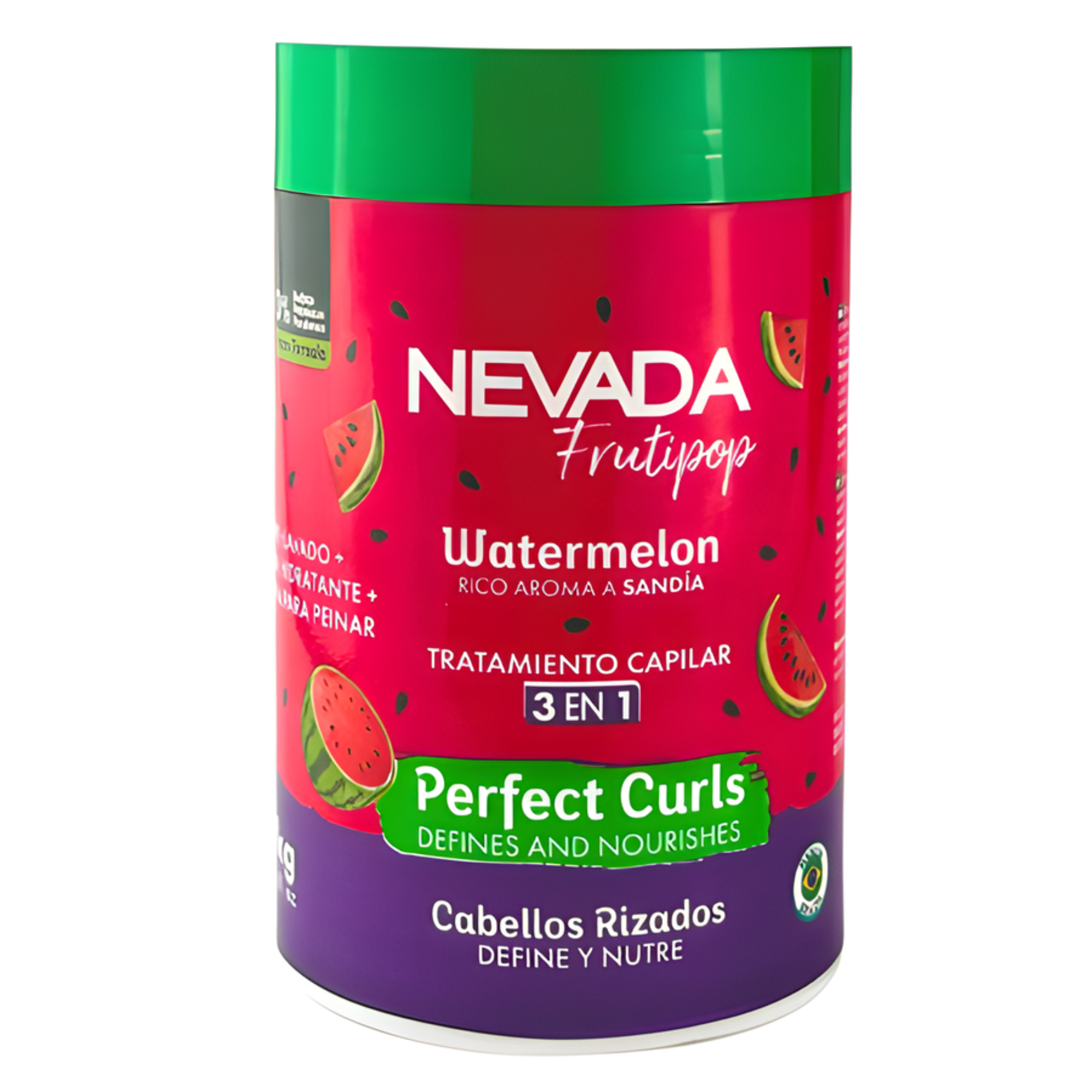 Mascarilla Capilar 3 en 1 NEVADA Rizos Watermelon - 1 KG NEVADA Cosmeticos-skincare