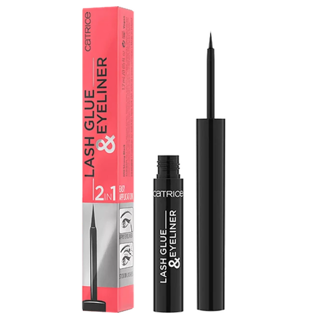 Delineador y Pegamento de Pestañas 2 EN 1 CATRICE - 010 Strong Black CATRICE Cosmeticos-skincare