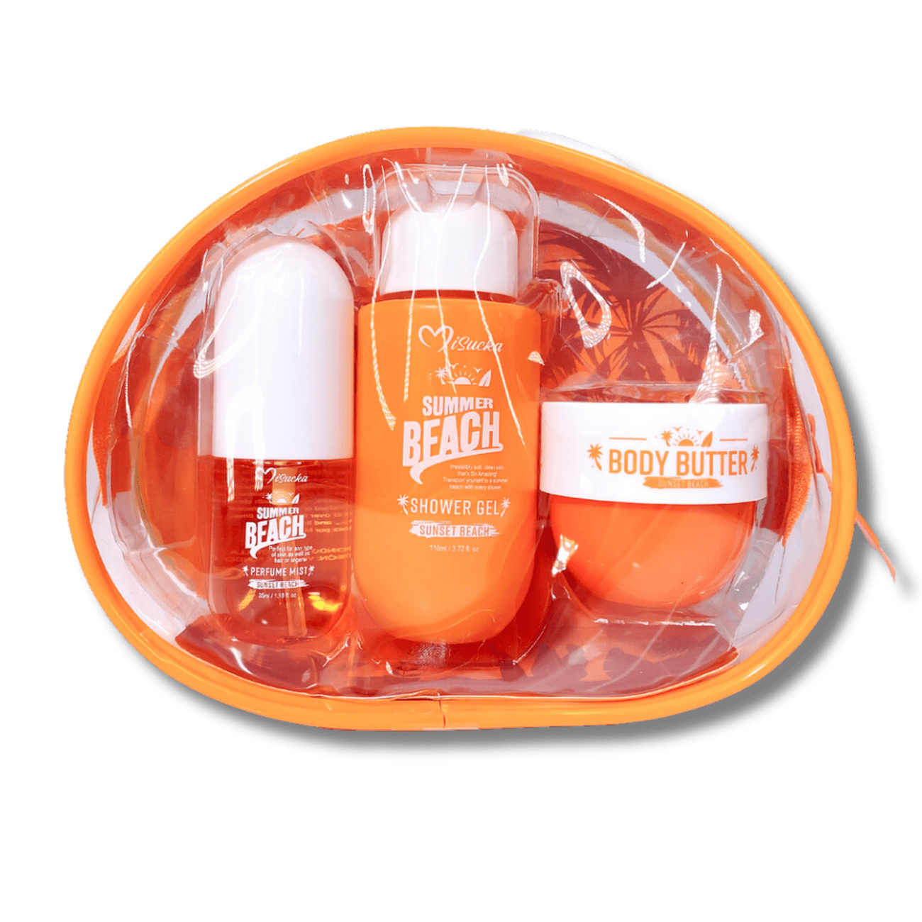 Mini Set Misucka Showe Gel, Body Mist y Manteca Corporal - 3 Piezas Sunset Beach MISUCKA Cosmeticos-skincare