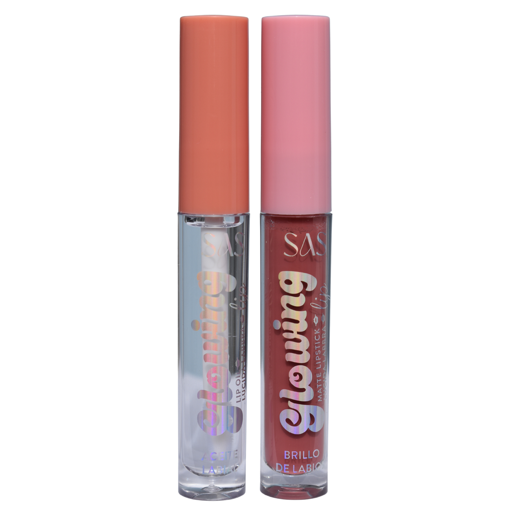 Duo de Labial Liquido Mate + Brillo de Labios SAS Cosmetics - SAC089 - 01 SAS COSMETICS Cosmeticos-skincare