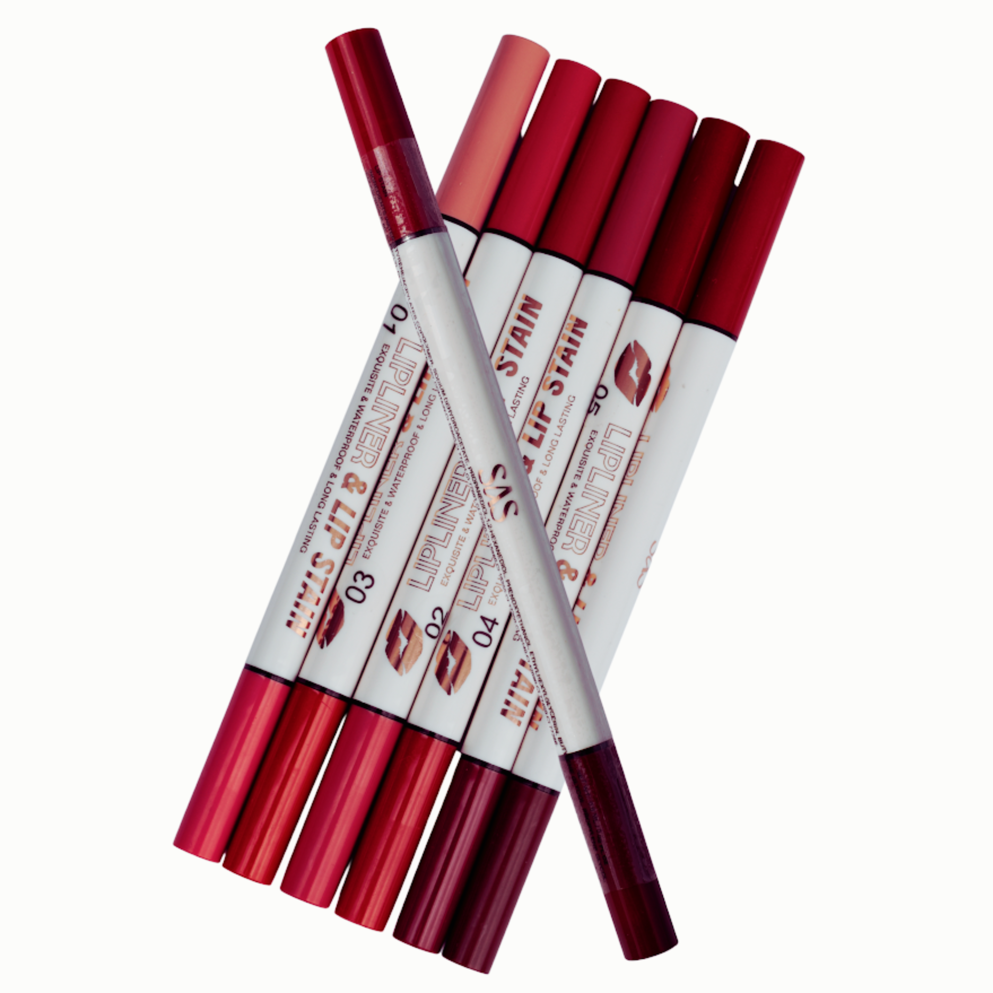 Pack 6 Delineadores y Plumones de Labios SAS Cosmetics, Larga duracion Mate SAS COSMETICS Cosmeticos-skincare