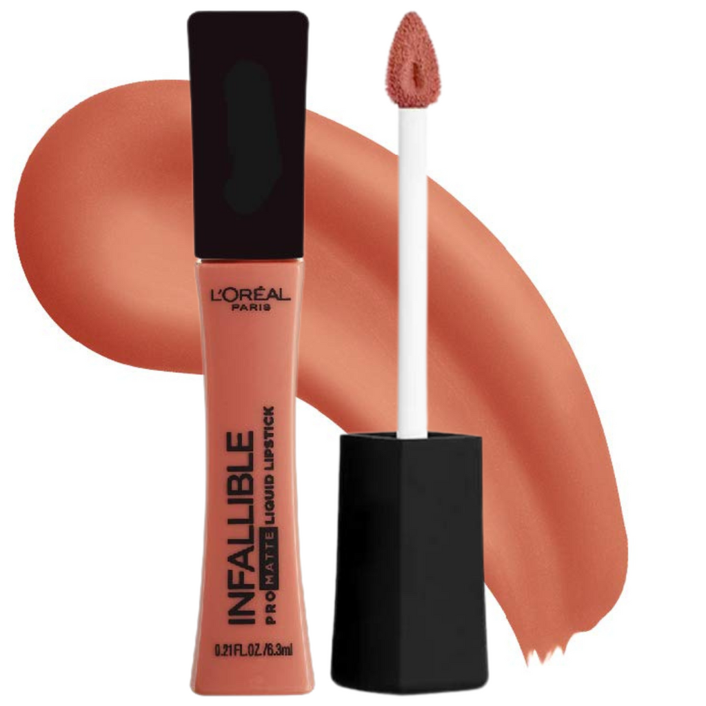Labial Pro Matte Infallible de Loreal - 358 Cowboy L'oreal Cosmeticos-skincare