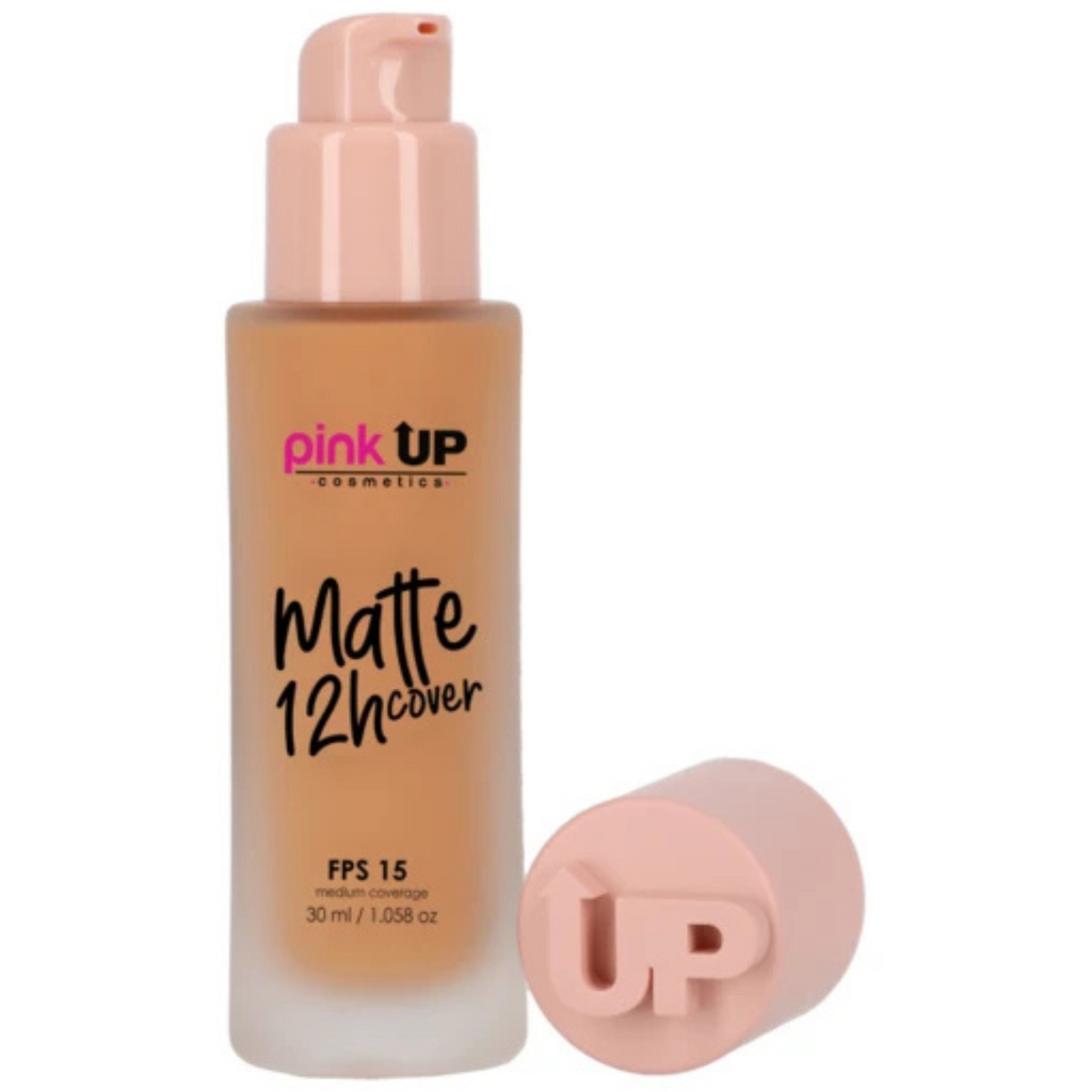 Base Liquida de Cobertura Media y Acabado Matte Pink Up - 700 CINNAMON PINK UP Cosmeticos-skincare
