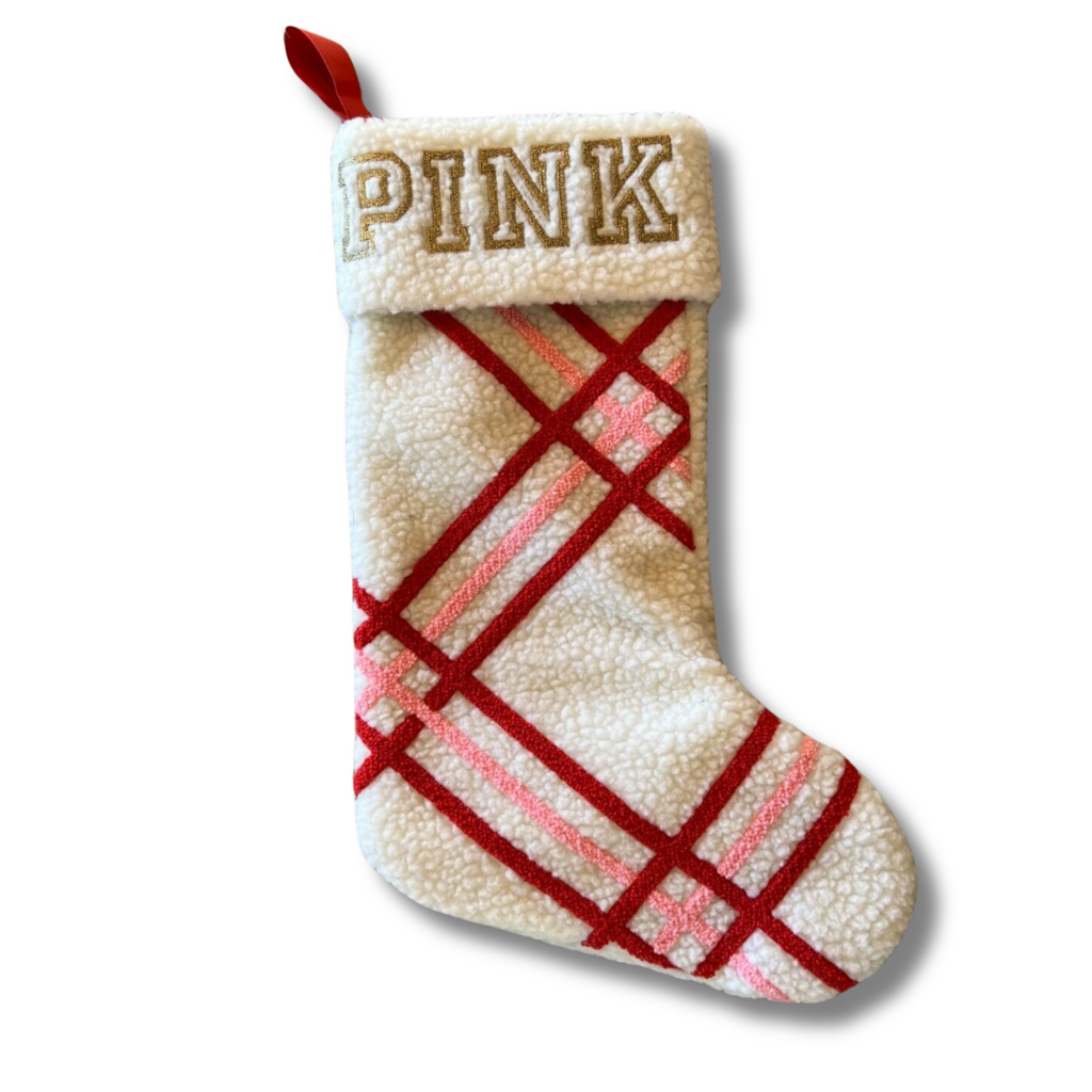 Bota Navideña Decorativa PINK Victorias Secret PINK Cosmeticos-skincare