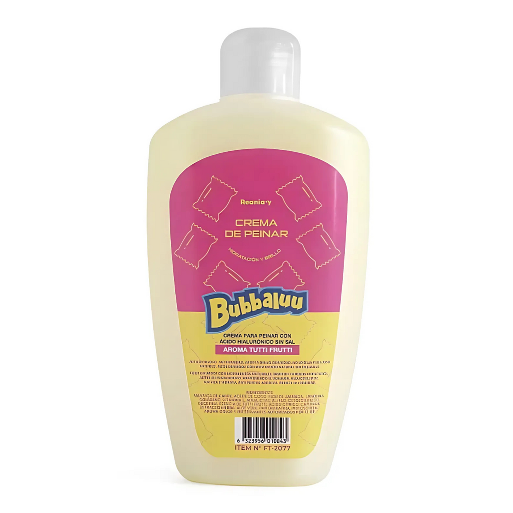Crema Para Peinar Cabellos Rizados Bubbaluu 250ml - Aroma Tutti Frutti BUBBALUU Cosmeticos-skincare