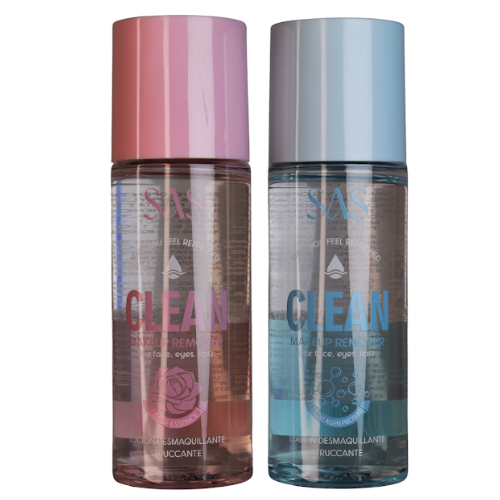 Pack de 2 Loción Desmaquillantes SAS Cosmetics Colagen y Rosa - 2 Piezas SAS Cosmeticos-skincare