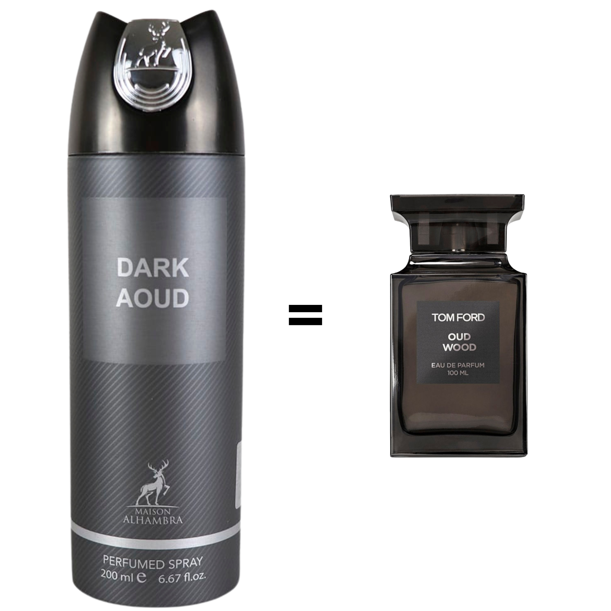 Perfume Árabe Corporal en Spray Dark Aoud - 200 ml H MAISON ALHAMBRA Cosmeticos-skincare