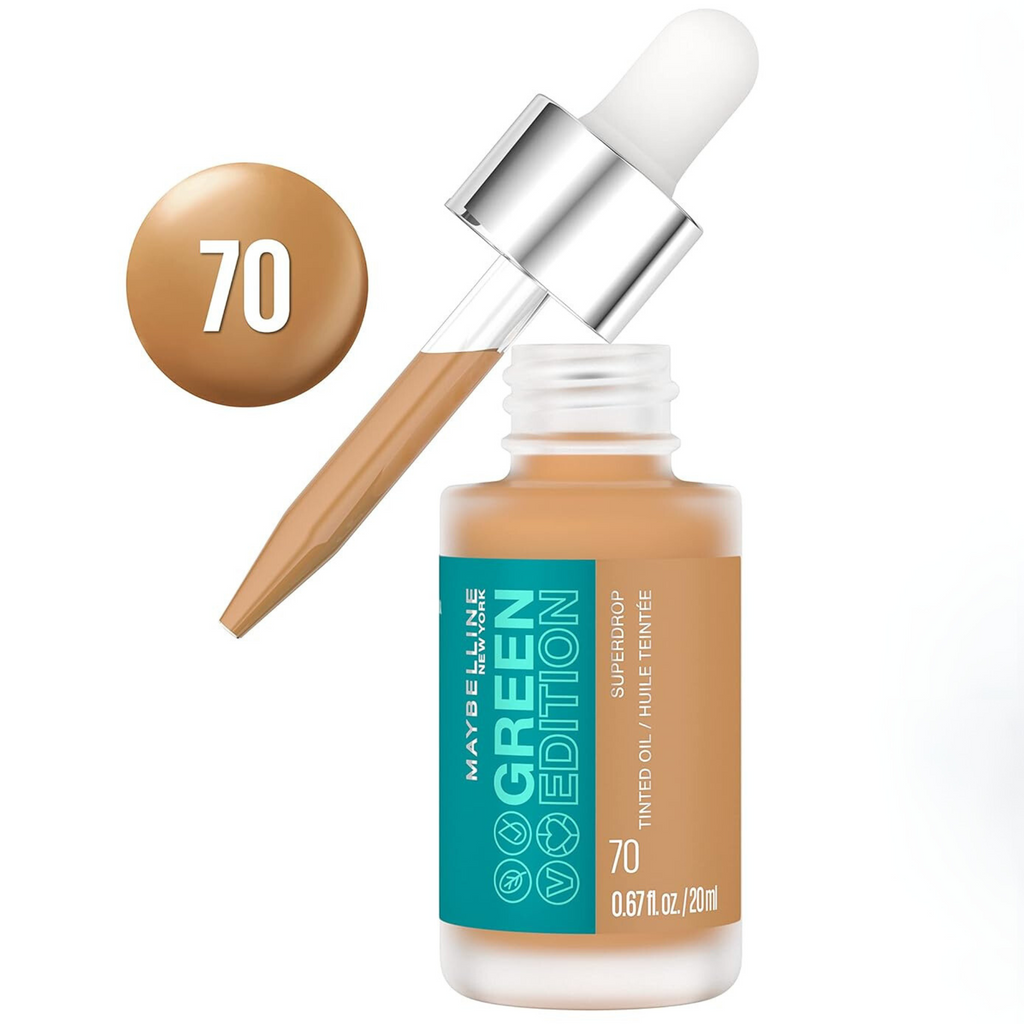 Base en Gotario Tinted Oil Green Edition Maybelline tono 70 MAYBELLINE Cosmeticos-skincare