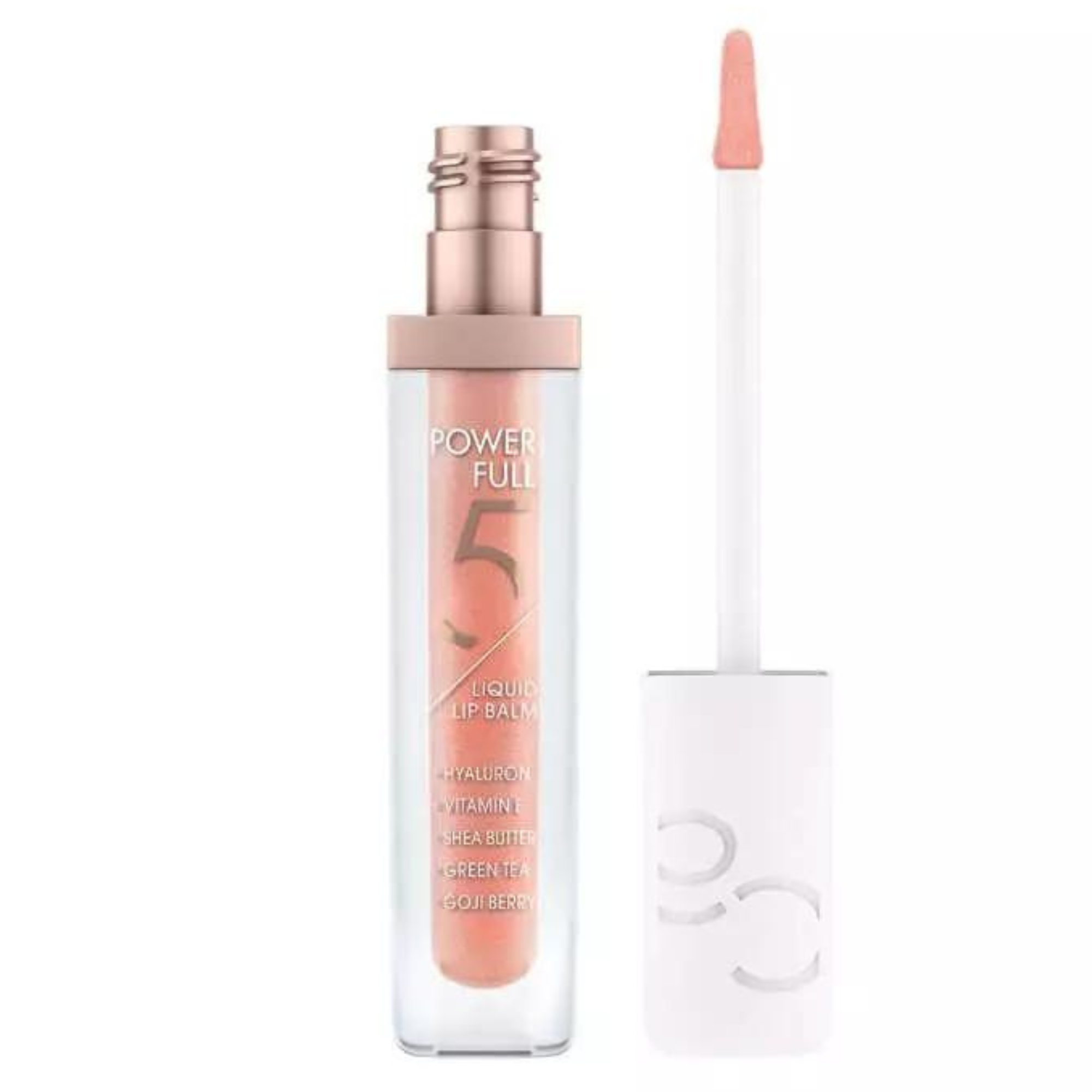 Balsamo Labial Liquido con Acido Hyaluronico Powe Full 5 Catrice - 020 Pearly Peach Catrice Cosmeticos-skincare