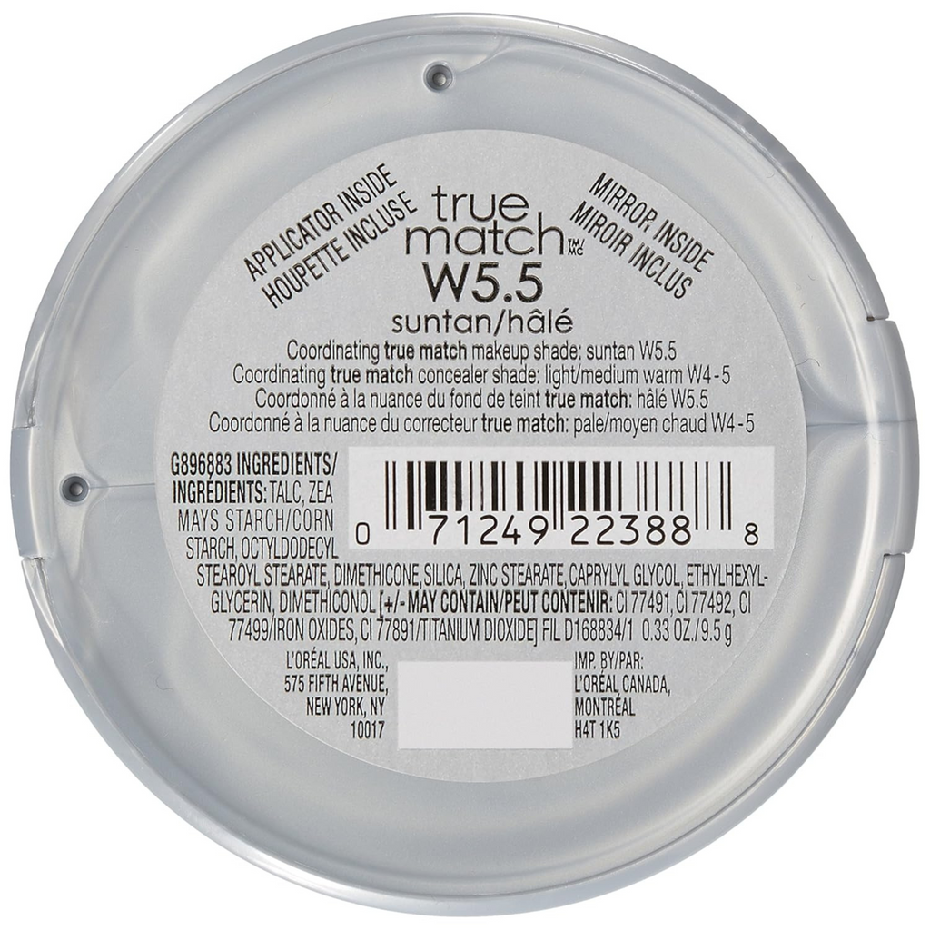 Polvo Compacto True Match W5.5 de Loreal L'oreal Cosmeticos-skincare