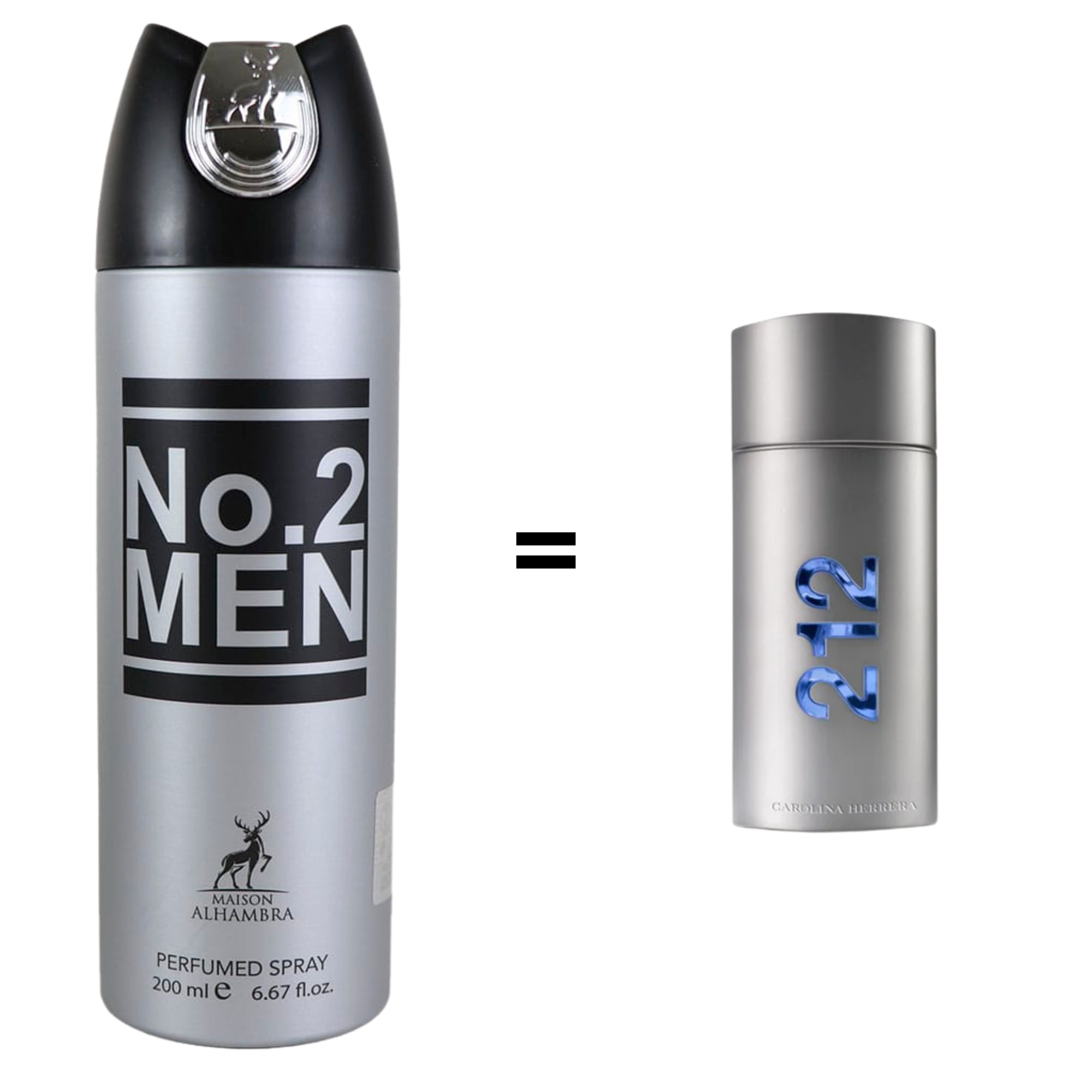 Perfume Árabe Corporal en Spray N° 2 MEN - 200 ml H MAISON ALHAMBRA Cosmeticos-skincare