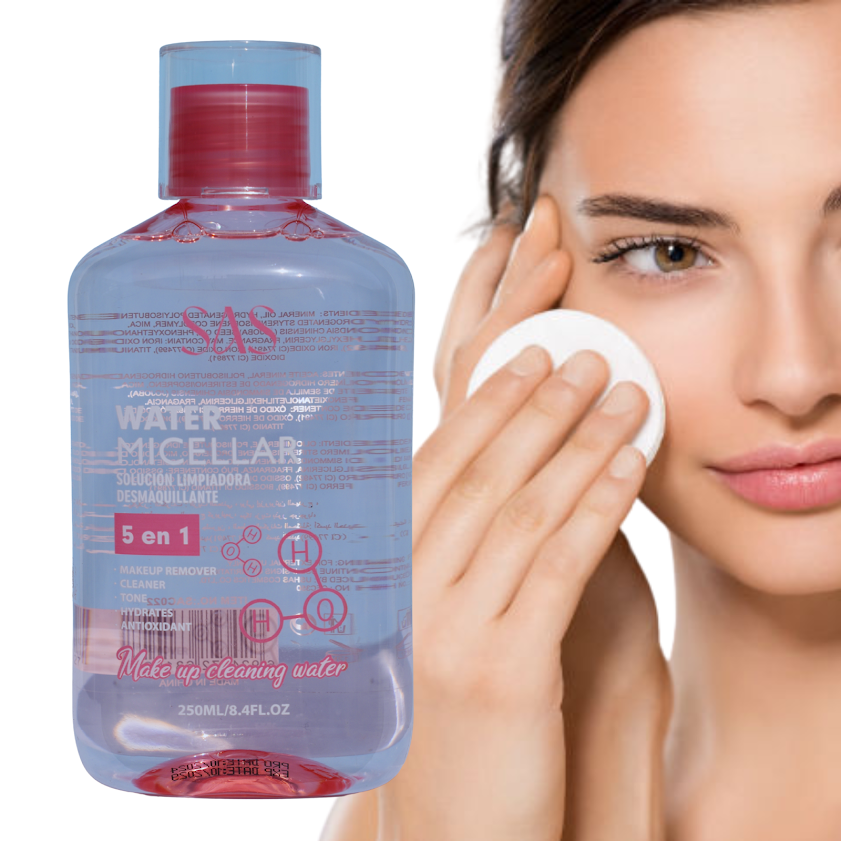 Agua Micelar Desmaquillante 5 en 1 - 250 ML SAS COSMETICS Cosmeticos-skincare