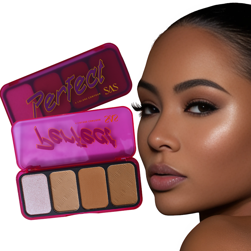 Paleta de Contornos SAS Cosmetics PERFECT - SAF035B 4 SAS Cosmeticos-skincare