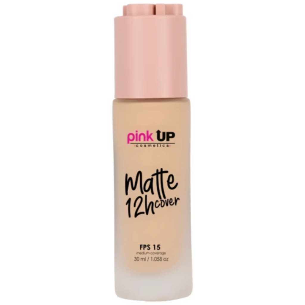 Base Liquida de Cobertura Media y Acabado Matte Pink Up - 100 PALE PINK UP Cosmeticos-skincare