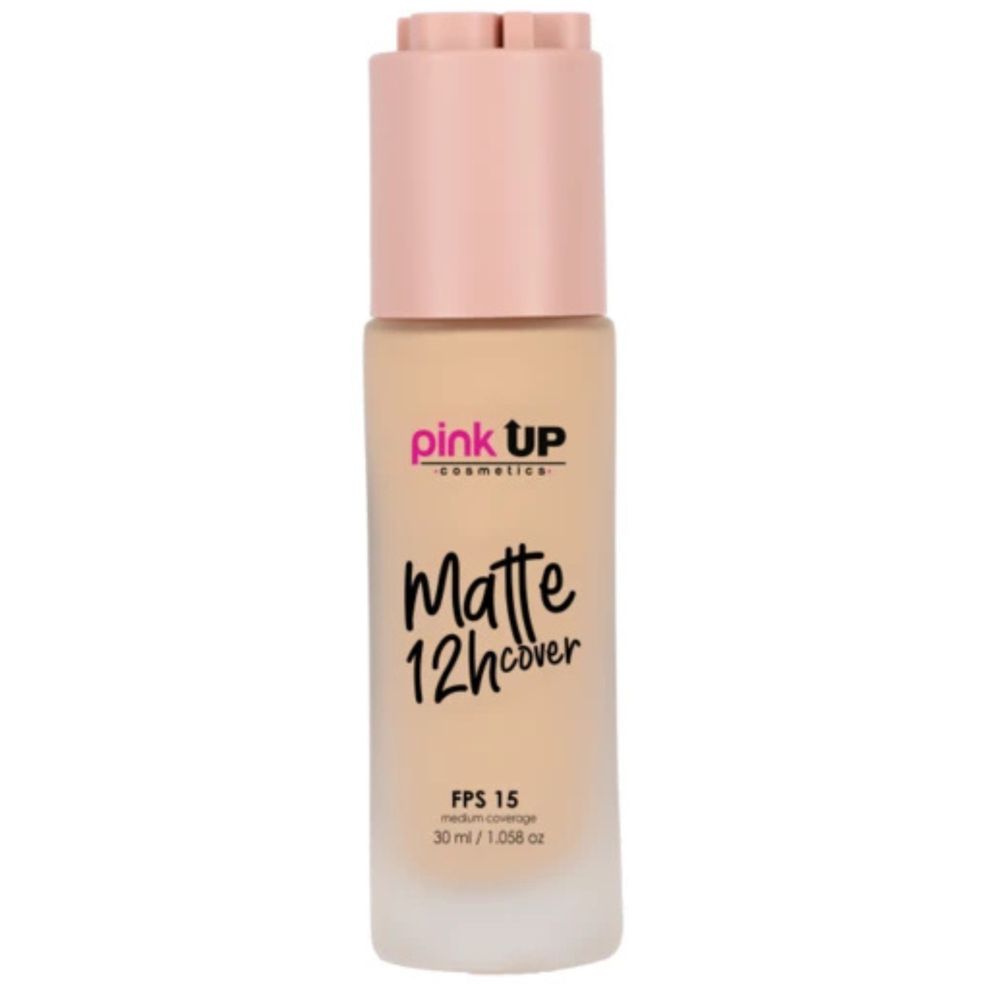 Base Liquida de Cobertura Media y Acabado Matte Pink Up - 100 PALE PINK UP Cosmeticos-skincare