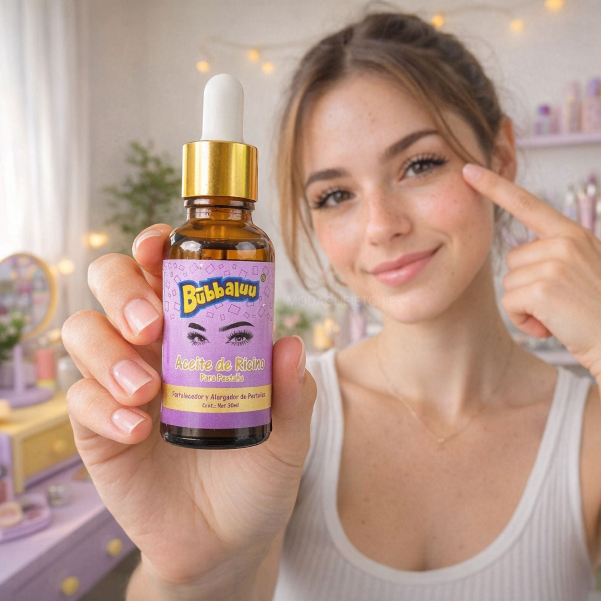 Aceite de Ricino Para Pestañas Bubbaluu - 30 ML