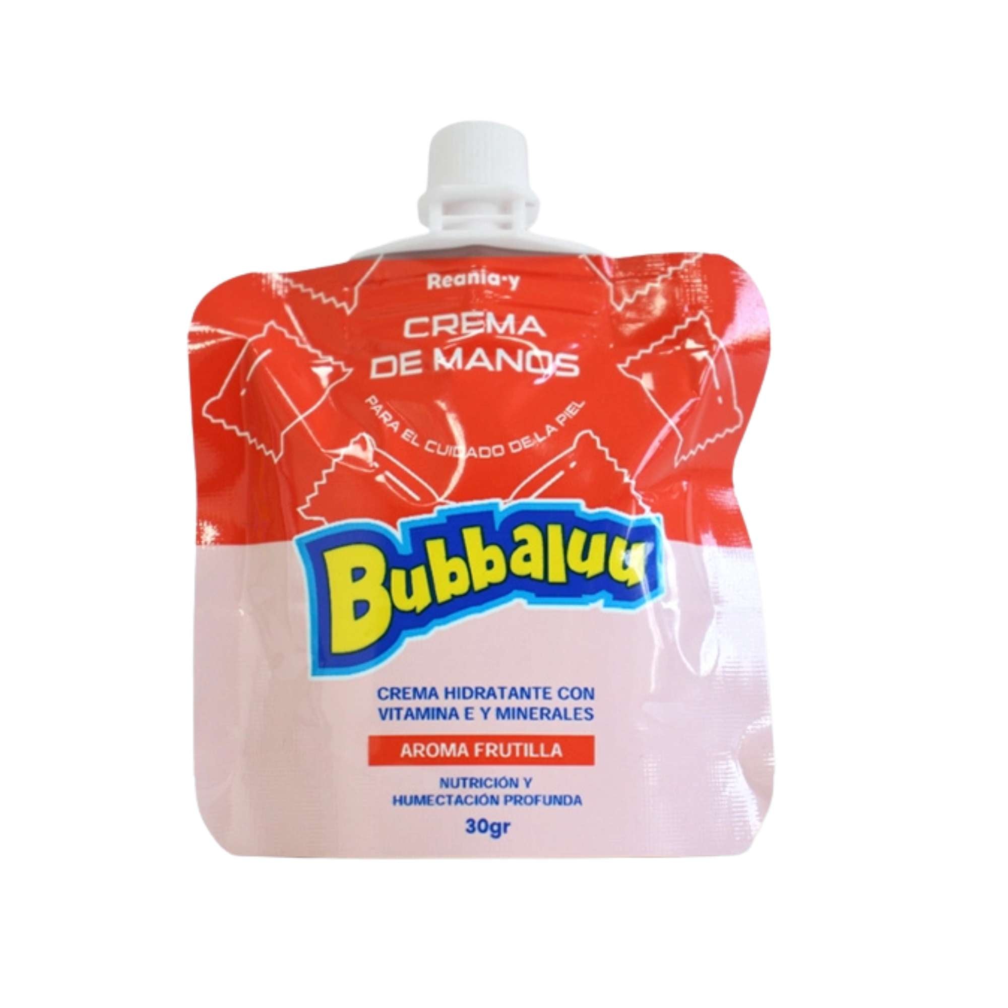 Crema de Manos Bubbaluu 30gm - Aroma FRUTILLA - 1809