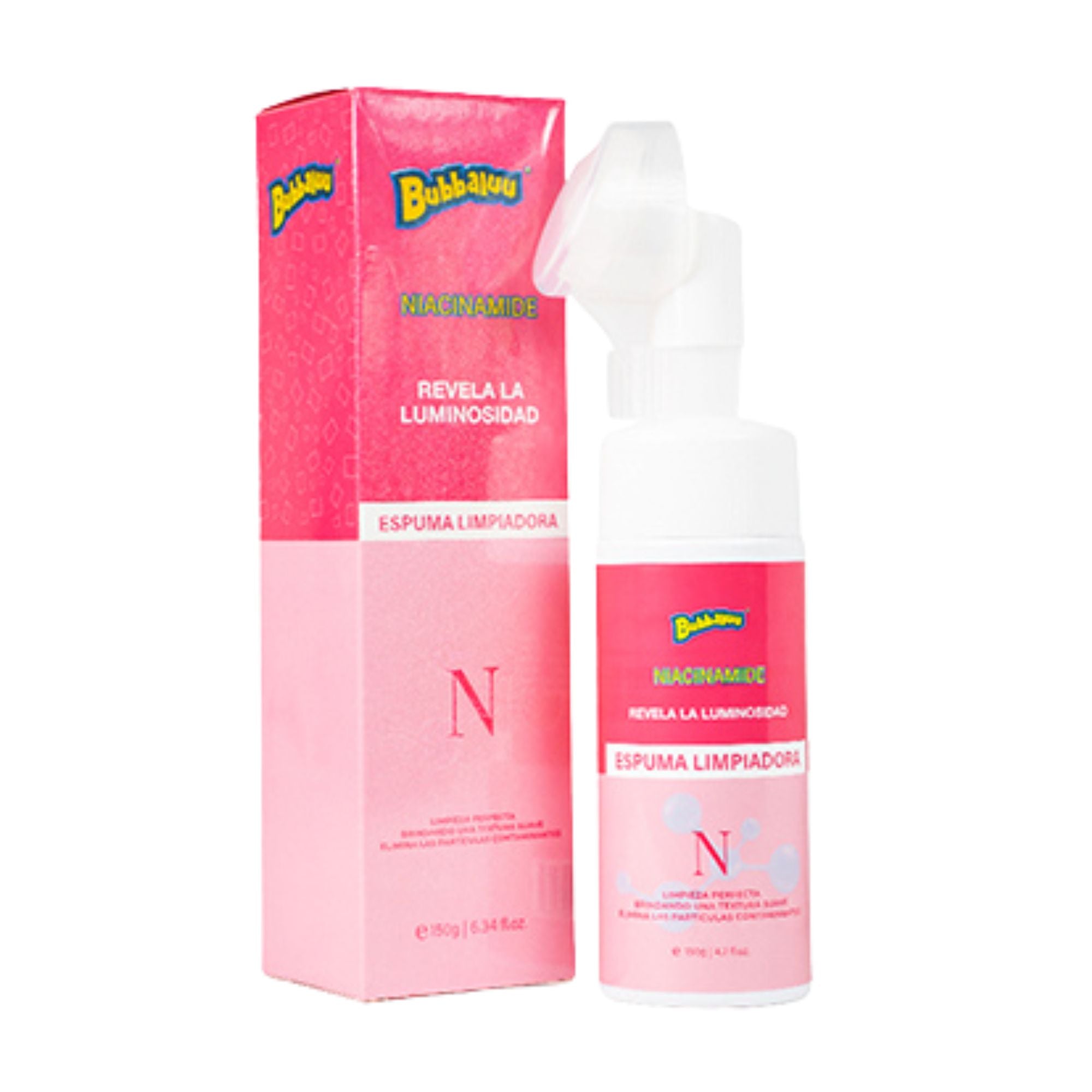 Espuma Limpiadora Facial Con Niacinamide Bubbaluu - 150 g - FT-1870