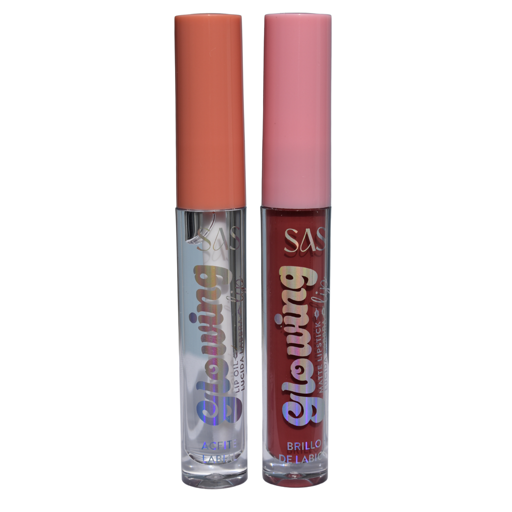 Duo de Labial Liquido Mate + Brillo de Labios SAS Cosmetics - SAC089 - 03 SAS COSMETICS Cosmeticos-skincare