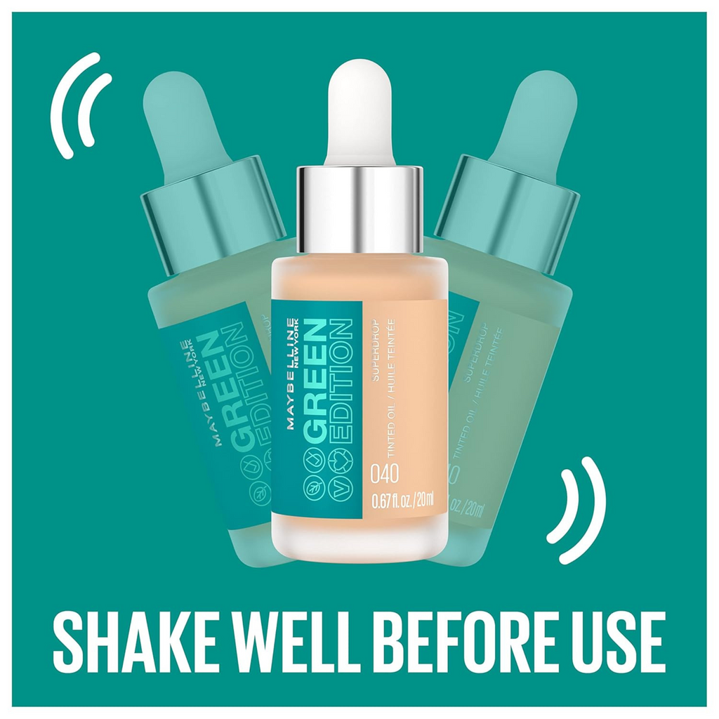 Base en Gotario Tinted Oil Green Edition Maybelline tono 70 MAYBELLINE Cosmeticos-skincare