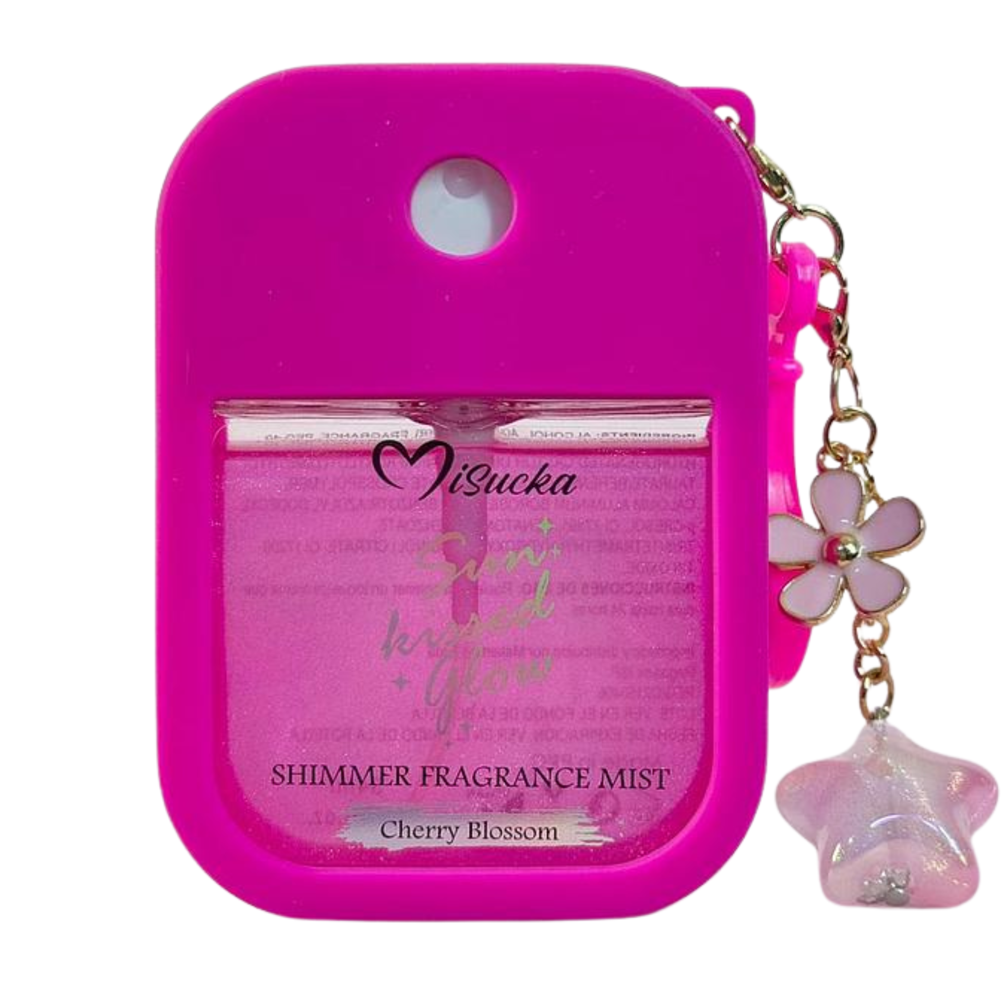Body Mist Shimmer Misucka Colgante y Recargable 34Ml - Cherry Blossom MISUCKA Cosmeticos-skincare