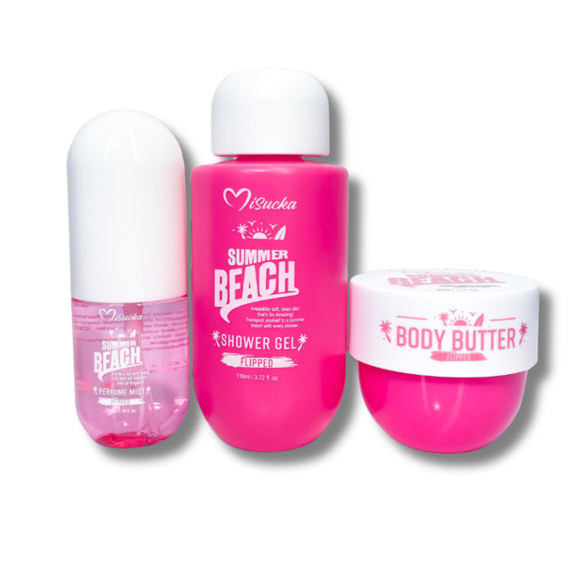 Mini Set Misucka Showe Gel, Body Mist y Manteca Corporal - 3 Piezas Flipped MISUCKA Cosmeticos-skincare