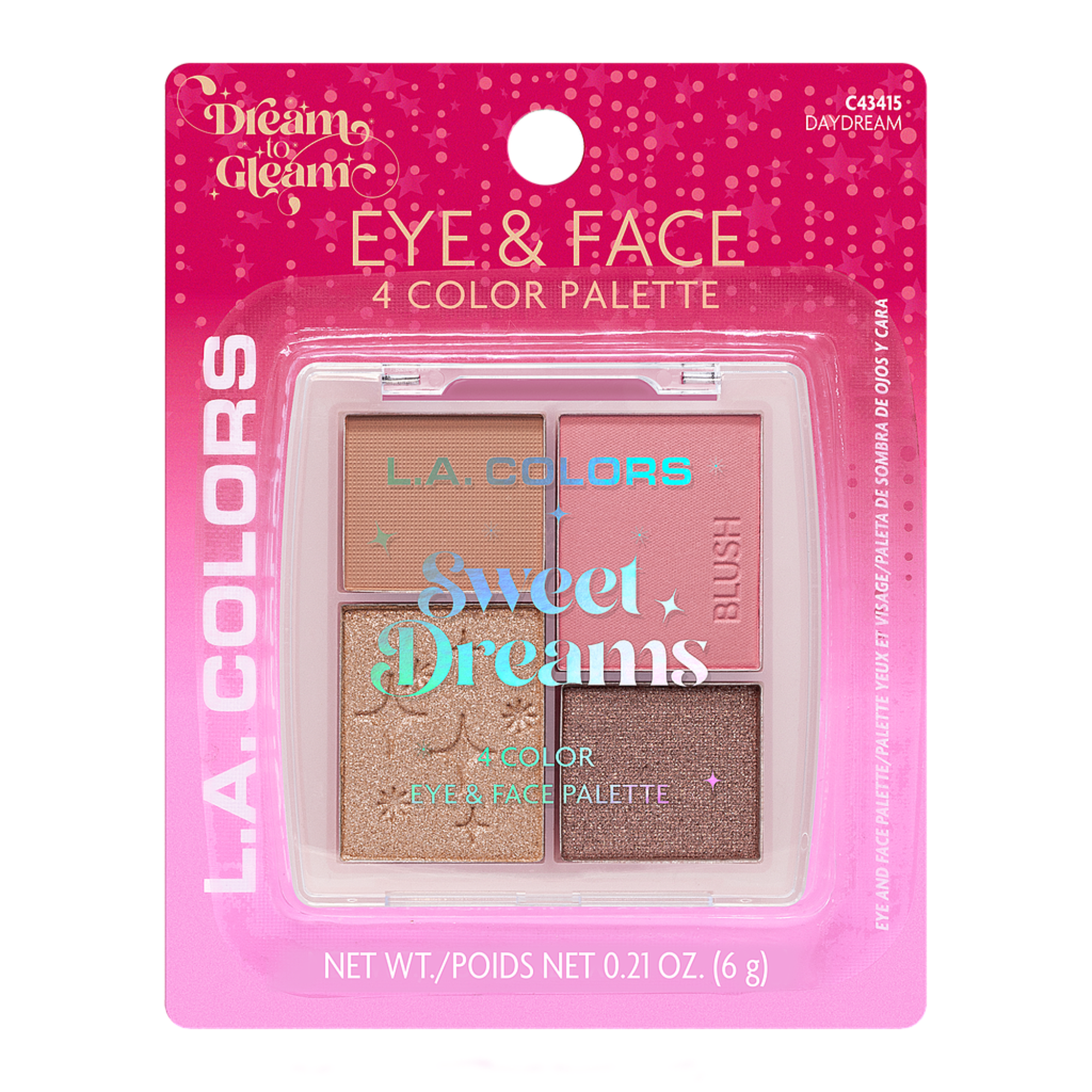Paleta de Rostro L.A Colors Multifuncional Sweet Dreams L.A. COLORS Cosmeticos-skincare