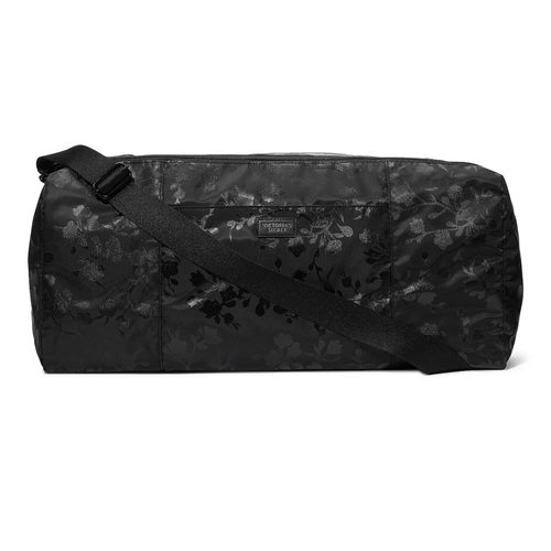 Bolso Deportivo Floral Negro Victorias Secret - Made In Filipinas VICTORIAS SECRET Cosmeticos-skincare