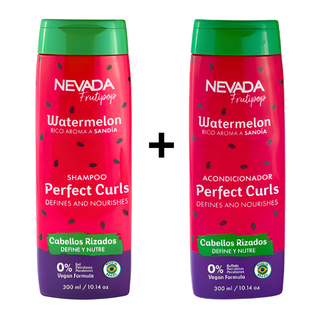 Pack Shampo y Acondicionador NEVADA Rizados Watermelon - 300 Ml NEVADA Cosmeticos-skincare