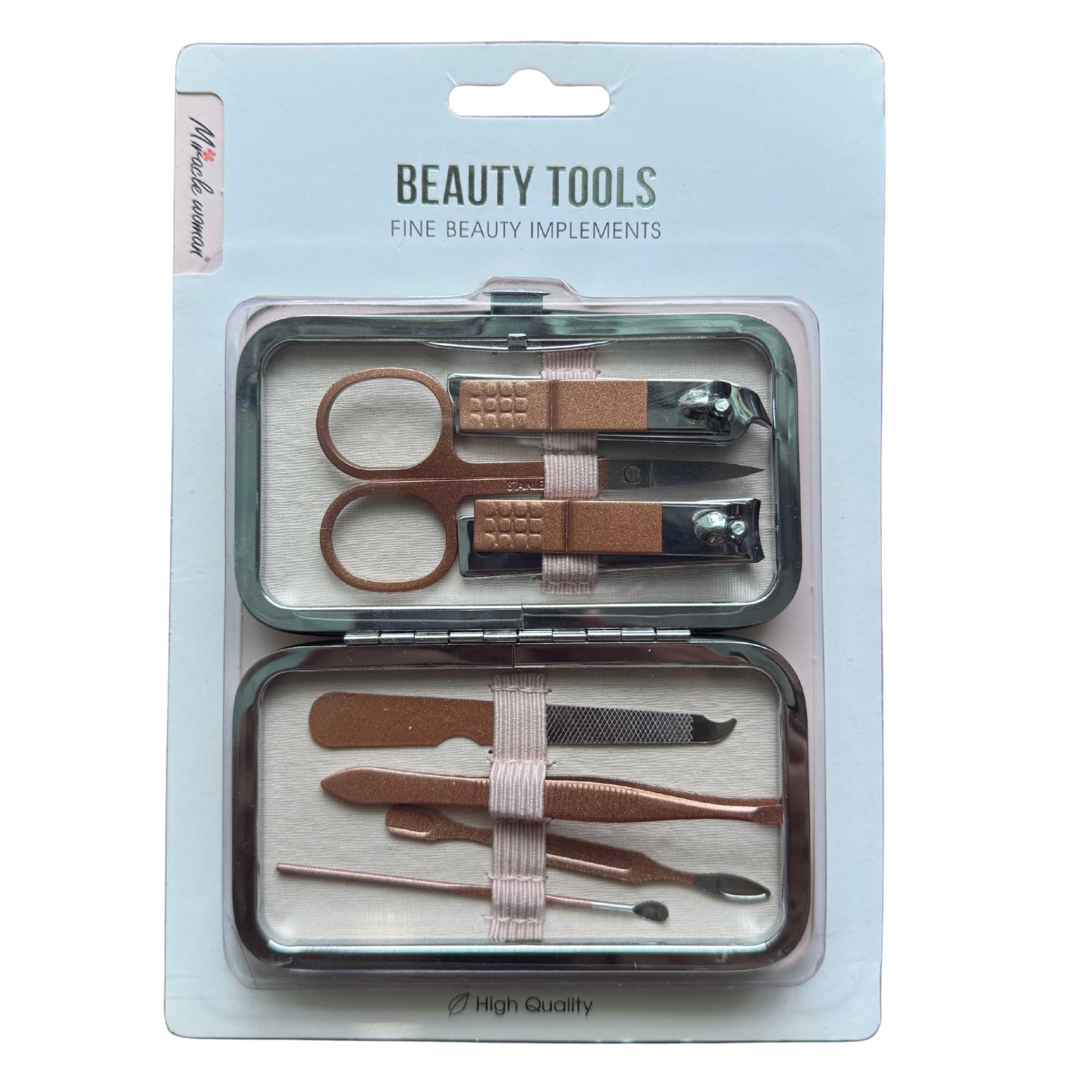 Set de Herramientas de Belleza Beauty Tools 6 Piezas - Dorado