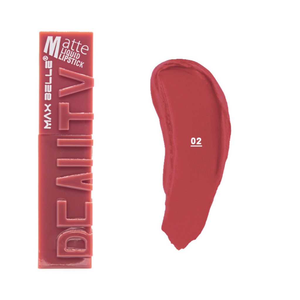 Labial Liquido Matte Dupe de Maybelline - MB011284 - Tono 02 MAX BELLE Cosmeticos-skincare