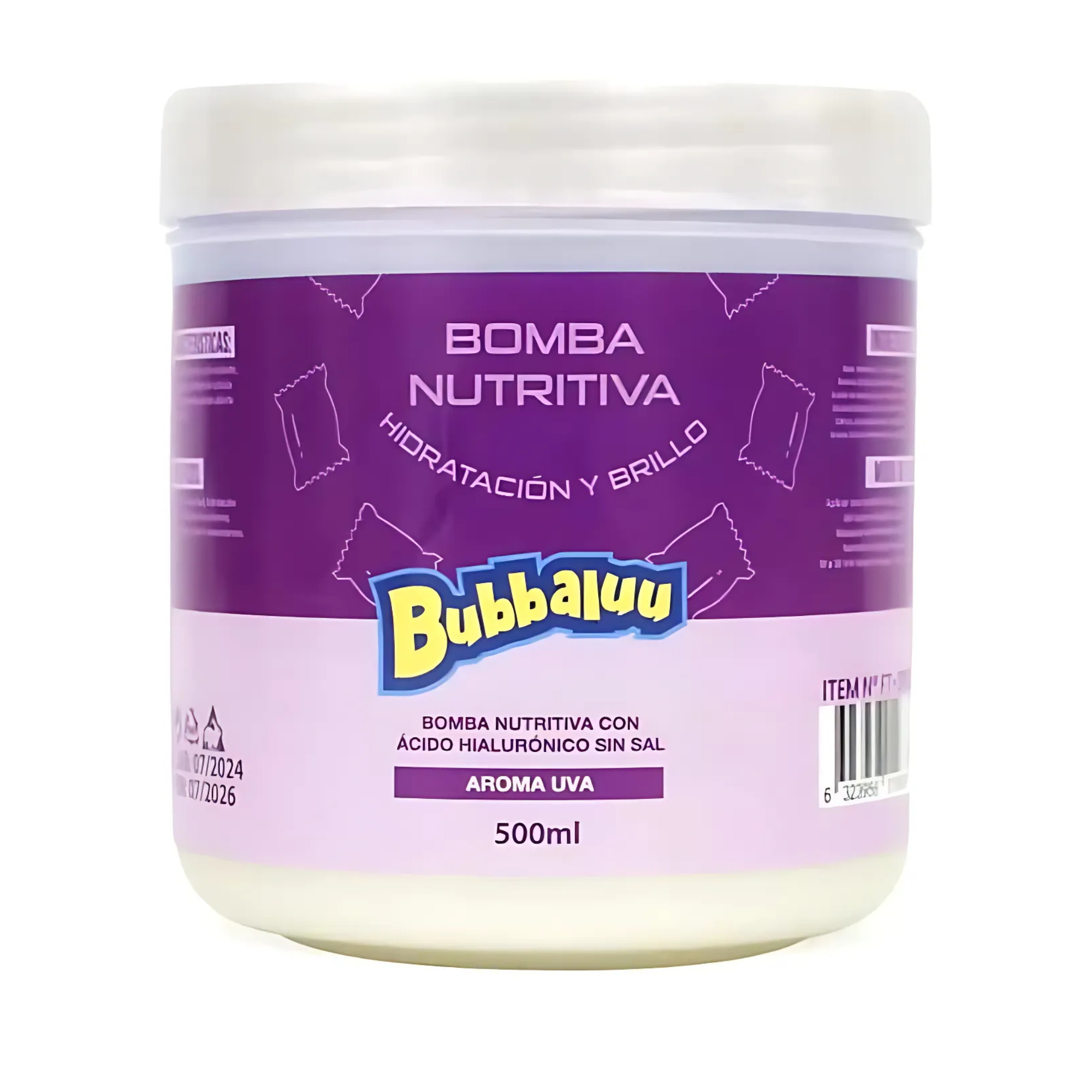 Bomba Nutritiva Bubbaluu 500ml - Aroma Uva BUBBALUU Cosmeticos-skincare