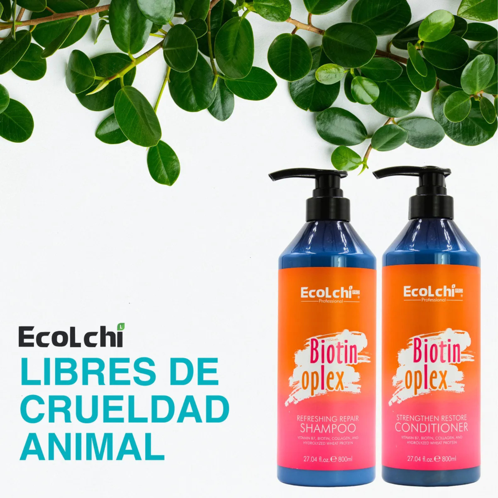 Pack de Shampoo y Acondicionador Fortalecedor y reparador Ecolchi PRO ECOLCHI PRO Cosmeticos-skincare