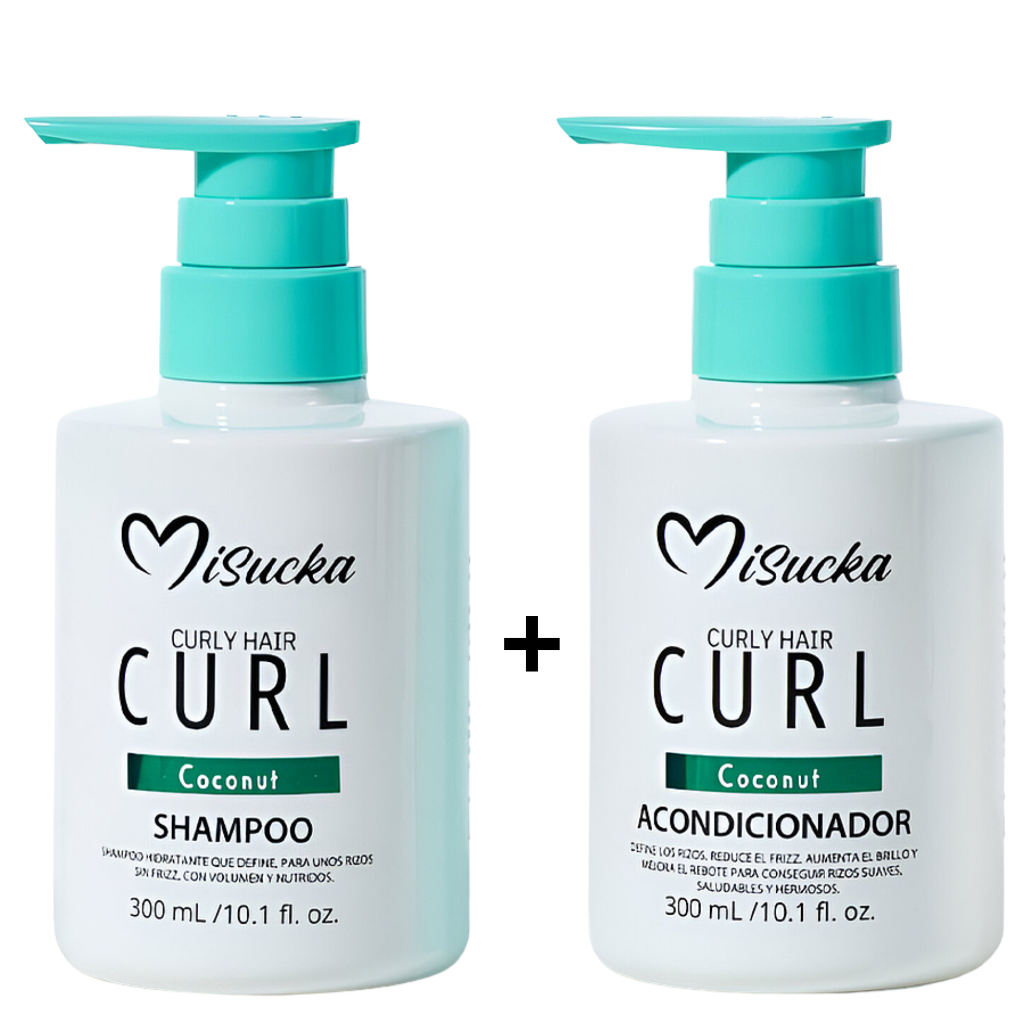Pack Shampoo y Acondicionador CURLY / RIZOS MiSucka - 300 ML MISUCKA Cosmeticos-skincare