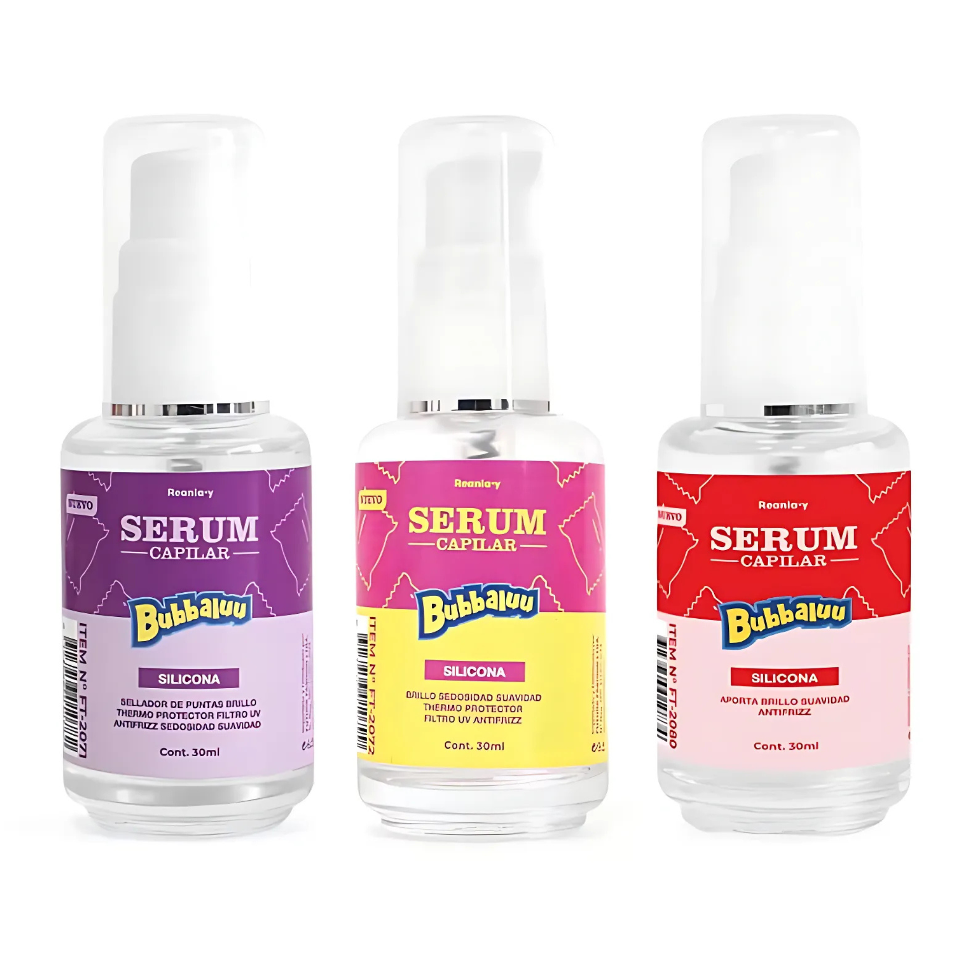 Serum Capilar Bubbaluu 30ml - Amarillo Aroma Tutti Frutti BUBBALUU Cosmeticos-skincare