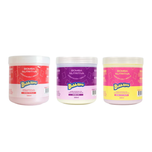 Bomba Nutritiva Bubbaluu 500ml - Aroma Frutilla BUBBALUU Cosmeticos-skincare