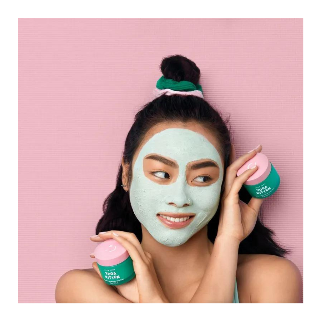 Mascarilla de Arcilla Yoga Kitten Balancing Heartleaf Clay Mask I DEW CARE Cosmeticos-skincare