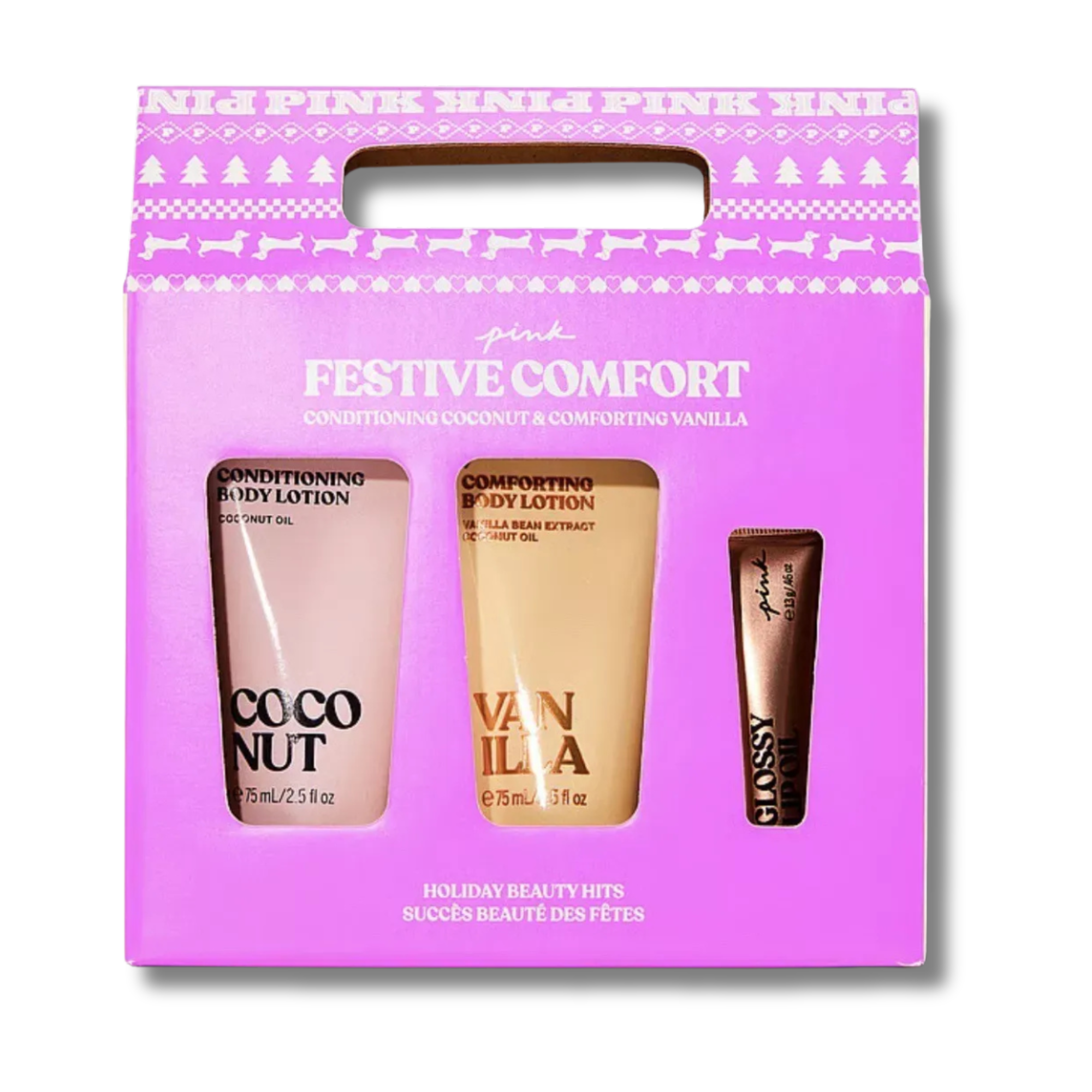 Set de Regalo Pink Festive Confort Victorias Secret - 3 Piezas VICTORIAS SECRET Cosmeticos-skincare