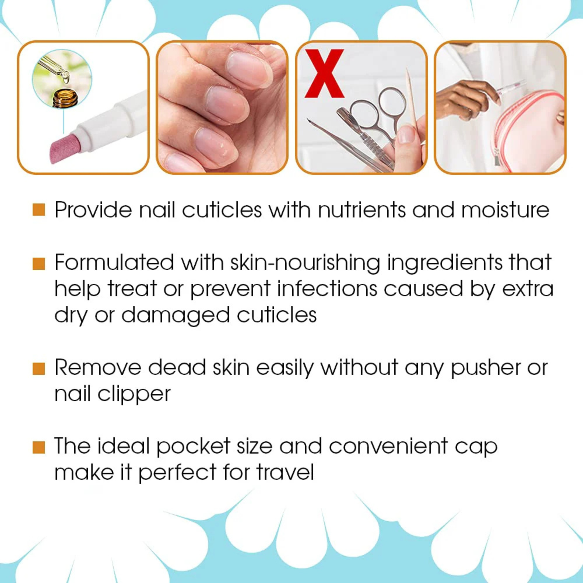 Aceite para Cutículas en formato Lápiz - Flowery FLOWELY Cosmeticos-skincare