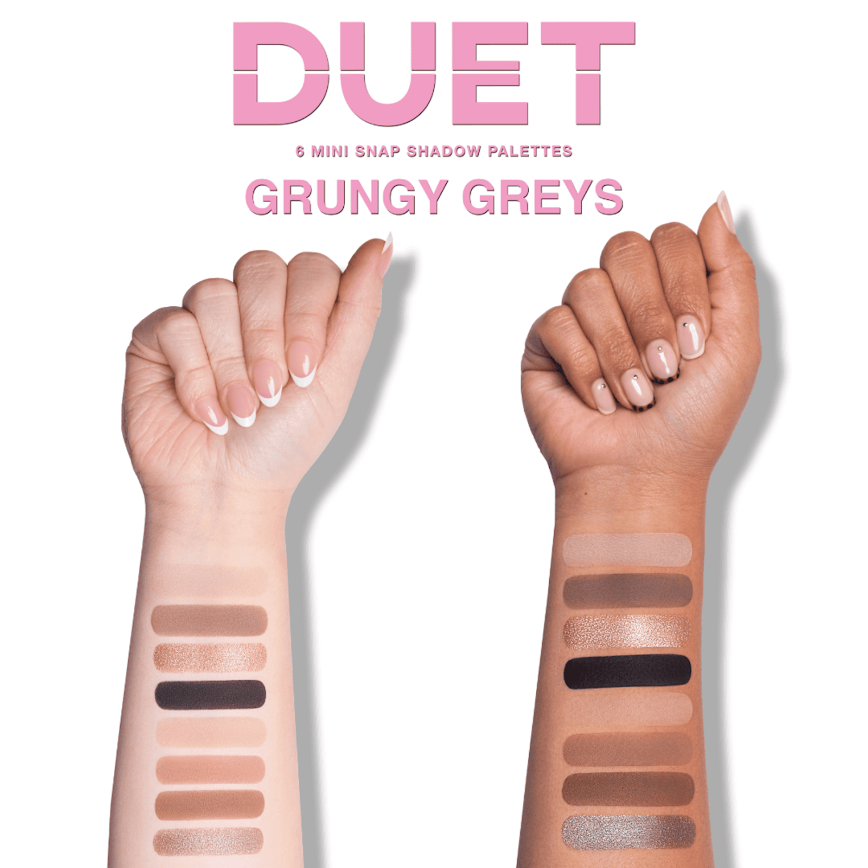 Paleta de Sombras DUET Beauty Creations - Grungy Greys