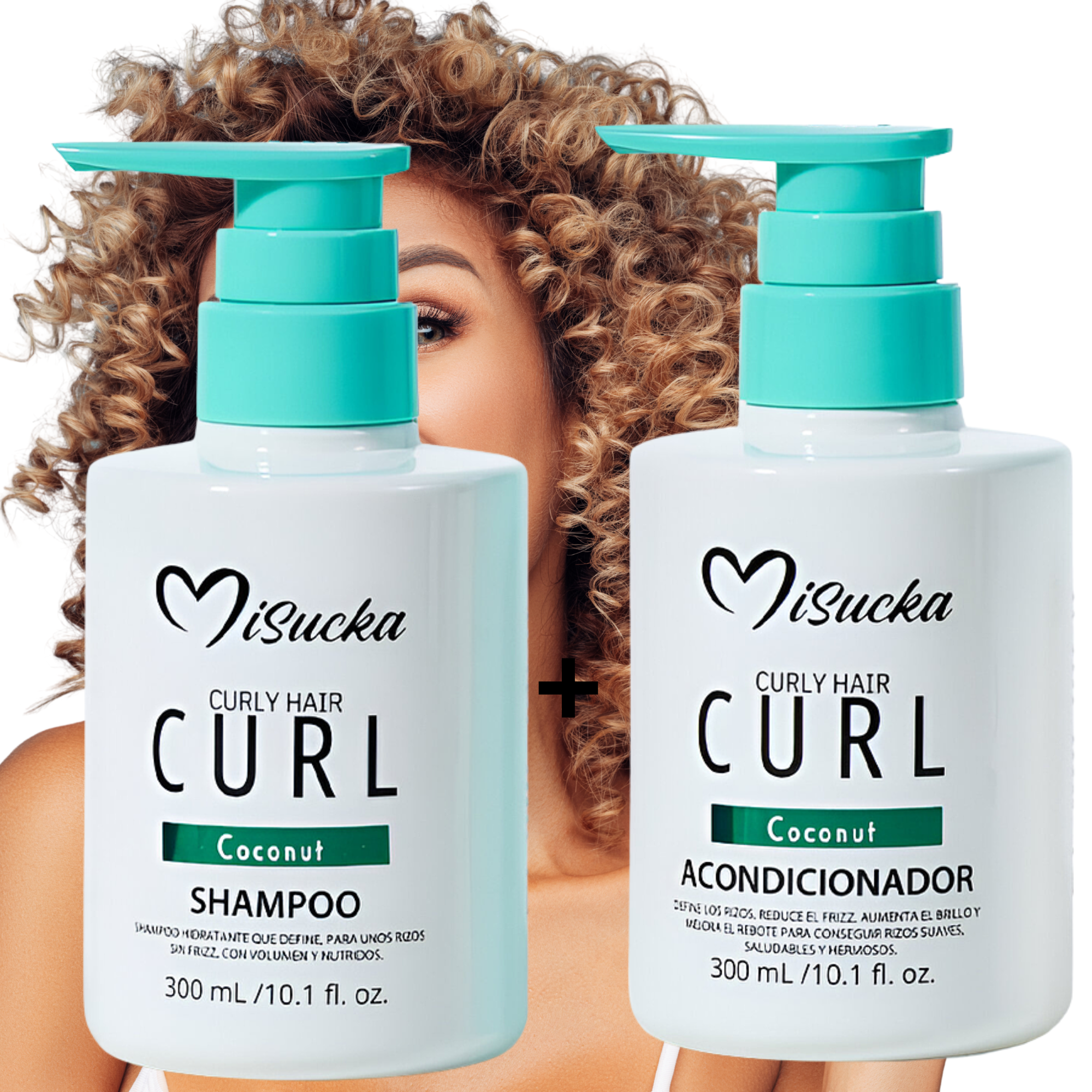 Pack Shampoo y Acondicionador CURLY / RIZOS MiSucka - 300 ML MISUCKA Cosmeticos-skincare