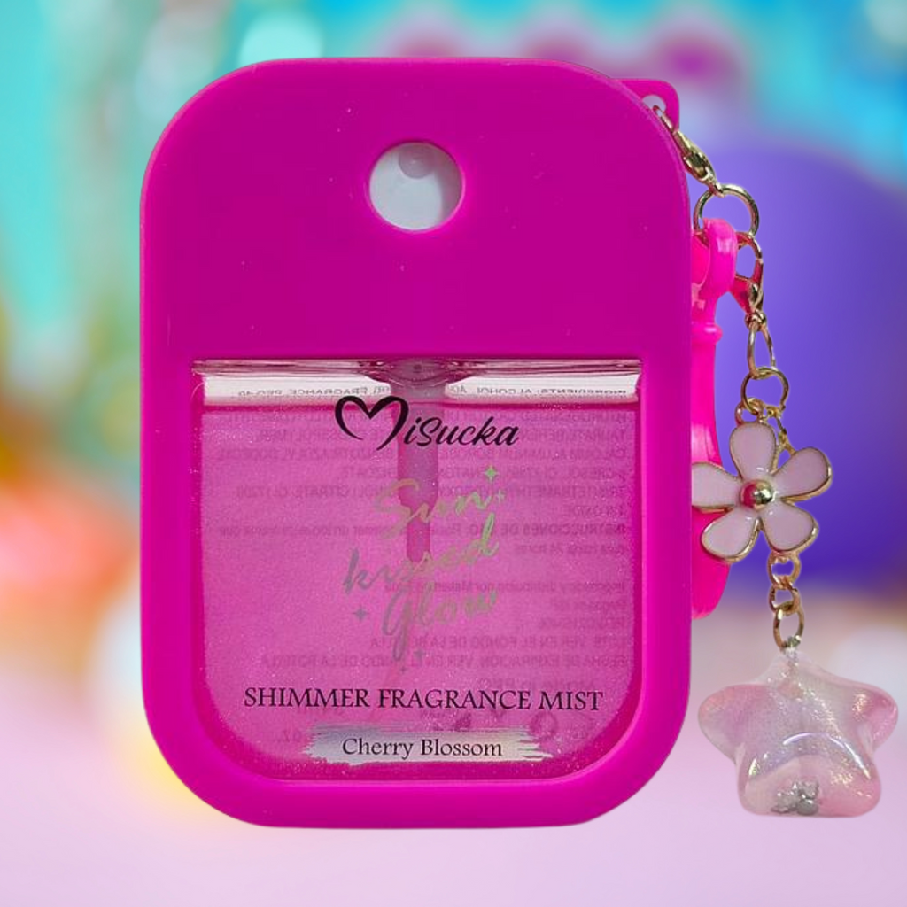 Body Mist Shimmer Misucka Colgante y Recargable 34Ml - Cherry Blossom MISUCKA Cosmeticos-skincare