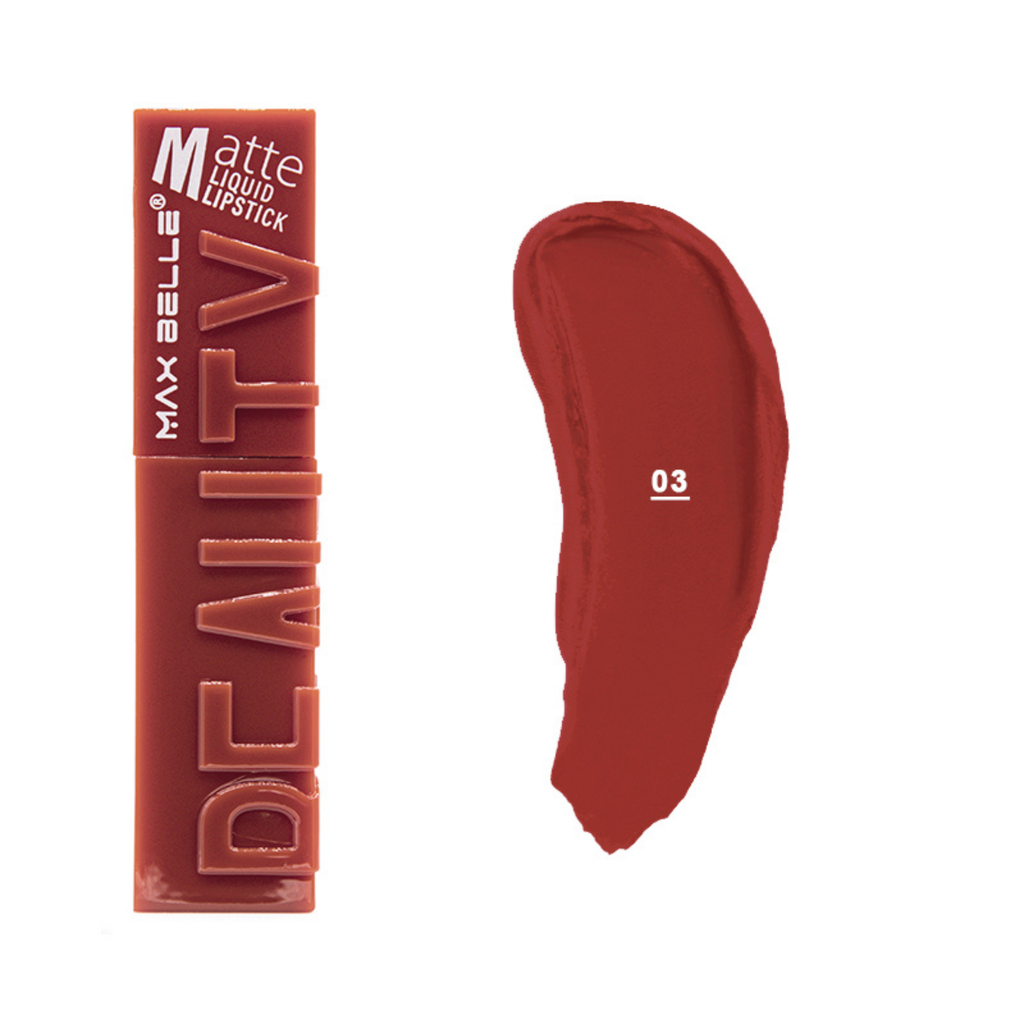 Labial Liquido Matte Dupe de Maybelline - MB011284 - Tono 03 MAX BELLE Cosmeticos-skincare