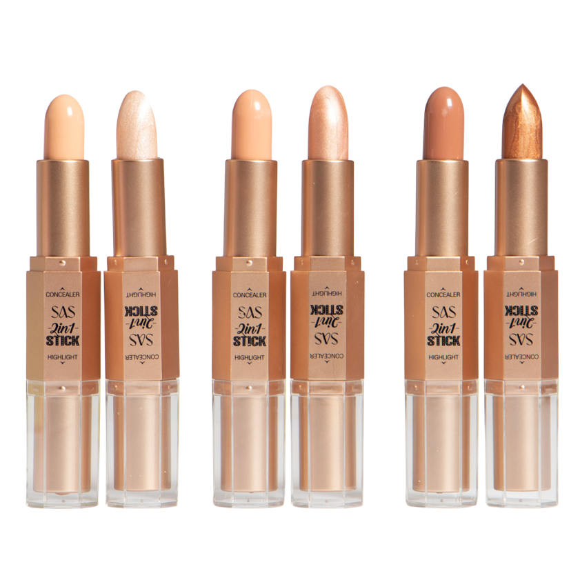 Iluminador y Contorno en Barra 2 en 1 SAS Cosmetics - Tono 01 SAS COSMETICS Cosmeticos-skincare