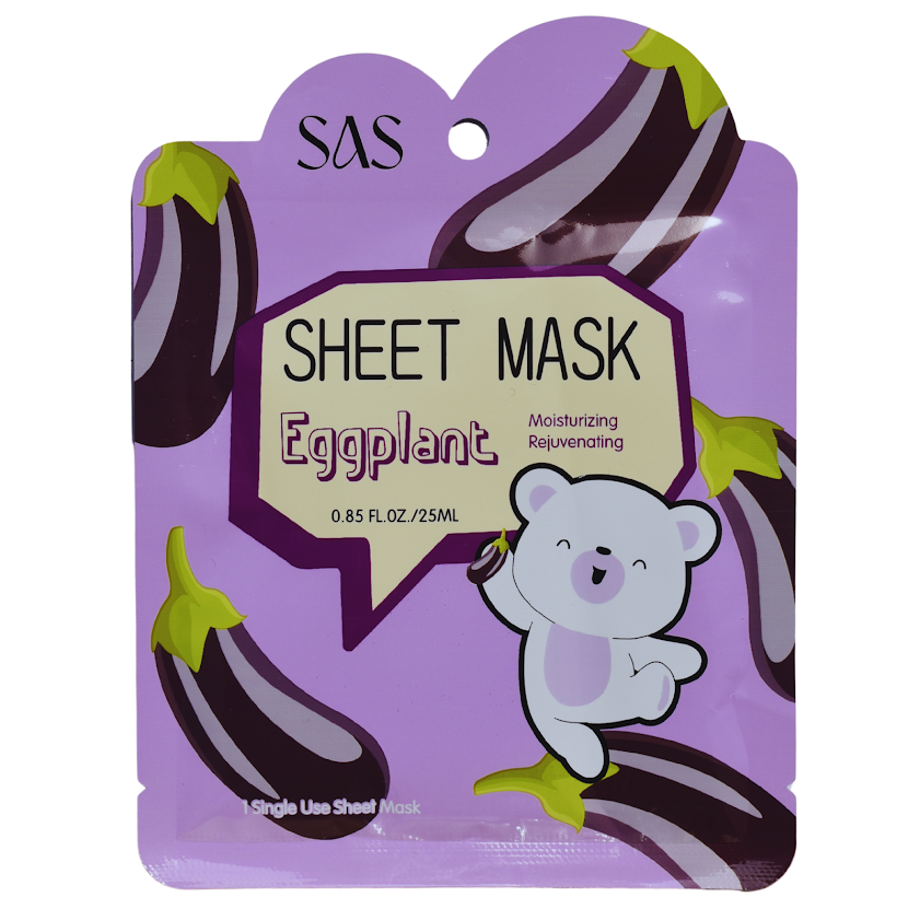 Mascarilla Facial SAS Cosmetics -Eggplant SAS COSMETICS Cosmeticos-skincare