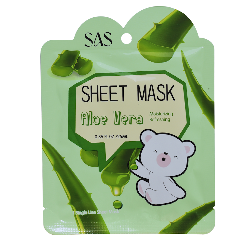Mascarilla Facial SAS Cosmetics -Aloe Vera SAS COSMETICS Cosmeticos-skincare