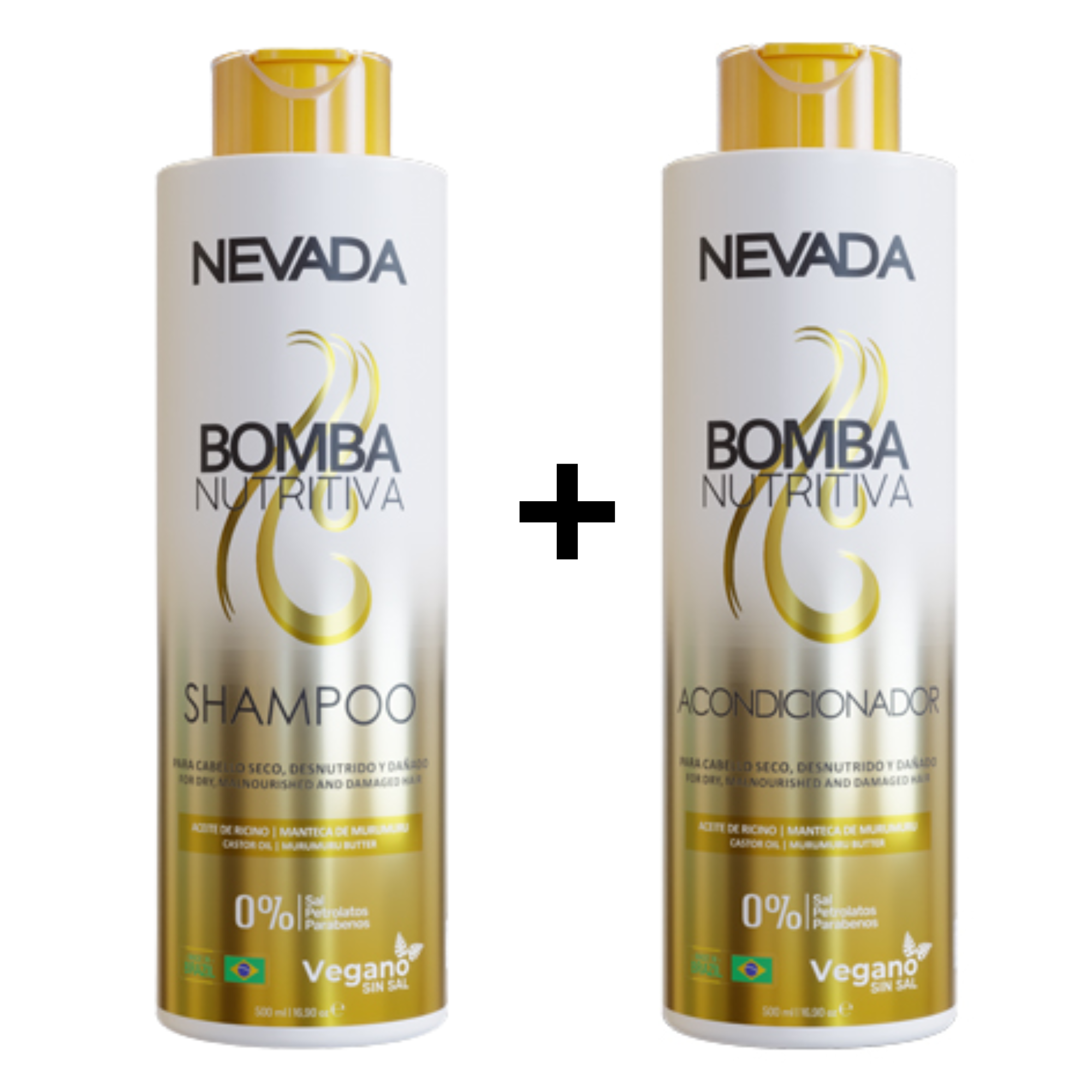 Pack Shampo y Acondicionador NEVADA Bomba Nutritiva - 500 Ml NEVADA Cosmeticos-skincare